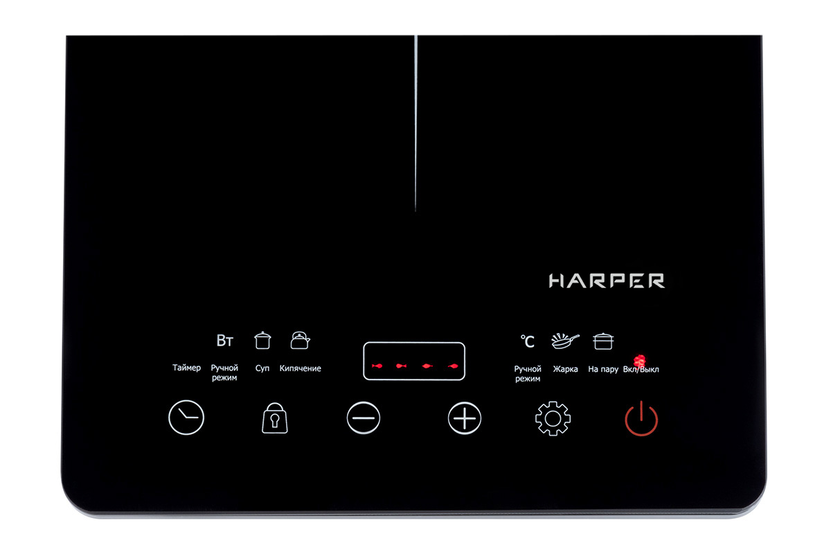 5351529 Плита компактная электрическая HARPER HIC-101 черный STDN-0100879 - Вид №3