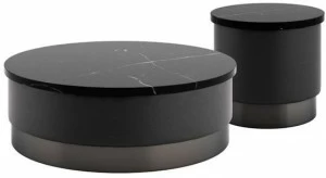 Tacchini Круглый журнальный столик из мрамора Pastilles