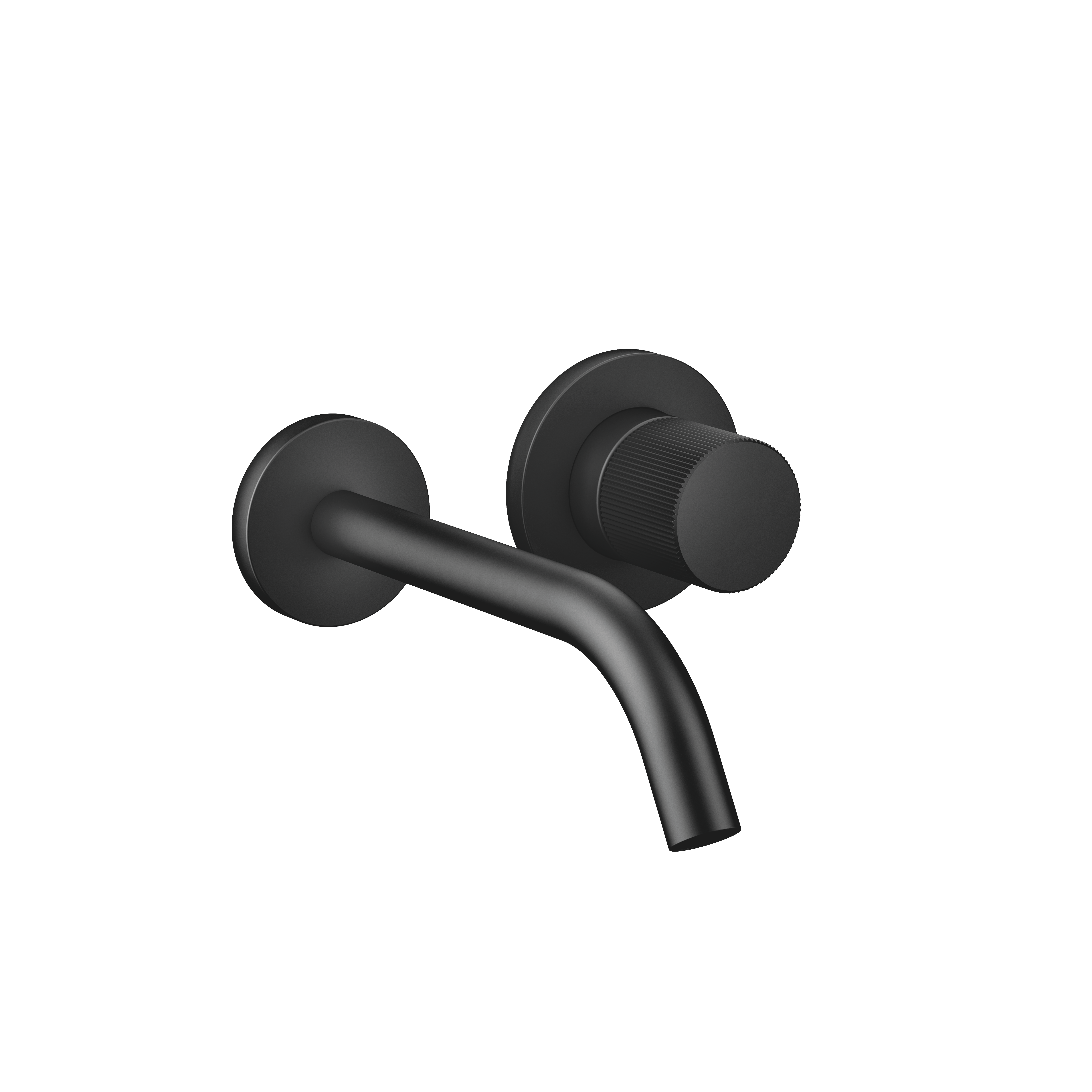 META  PURE Смеситель для раковины, настенный, однорычажный, без донного клапана - матовый черный 36860664-33 DornBracht 