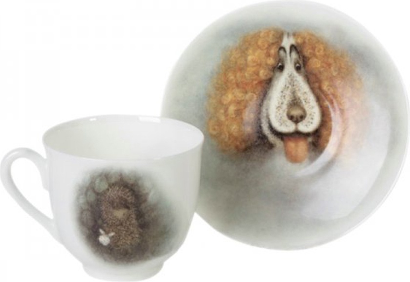 10577479 Императорский фарфоровый завод Набор подарочный "Пес. Ежик в тумане" "Ландыш" Фарфор твердый 