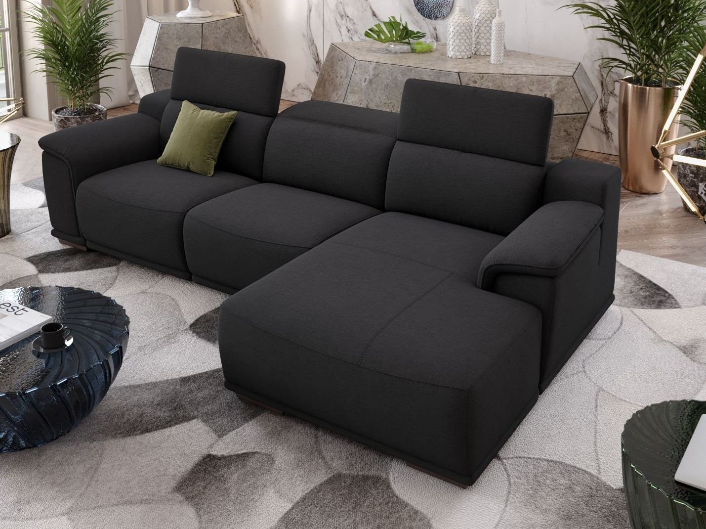 Тканевый диван с полуостровом Sofanella Montefino ARCH-00119414 - Вид №1