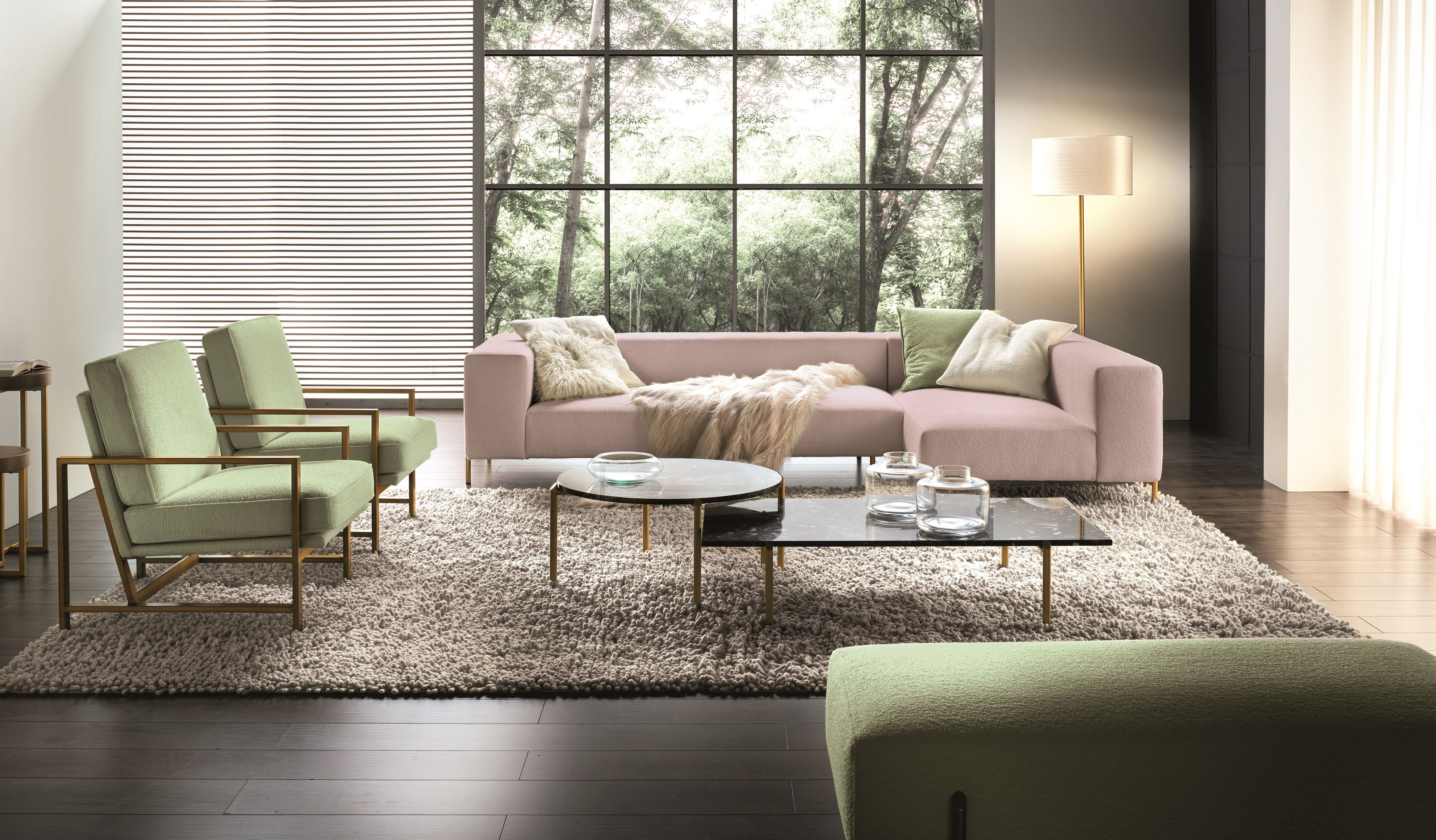 Тканевый диван с полуостровом Former In Italia ARCH-00080144 - Вид №3