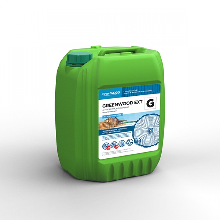 GWE-GS/10 GreenLAB GREENWOOD EXT G Готовый раствор 1:10, 10 л, АНТИСЕПТИК, КОНСЕРВАНТ невымываемый 