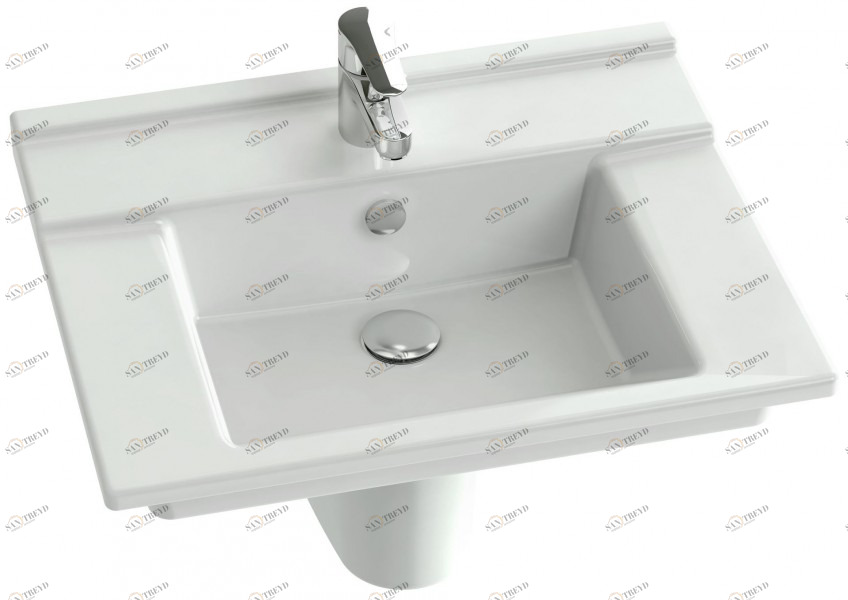 EXI112-00 Подвесная раковина настенная прямоугольная JACOB DELAFON STRUKTURA белая