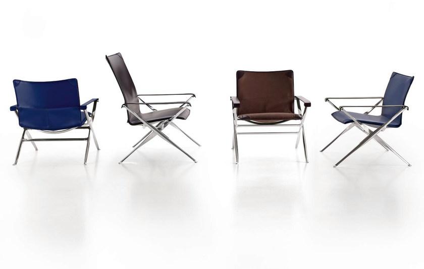 B&B Italia Раскладывающееся кожаное кресло с подлокотниками Beverly sun-id-1497449 - Вид №3