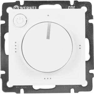 Терморегулятор для теплого пола Werkel W1151101 электромеханический 3500 Вт цвет белый
