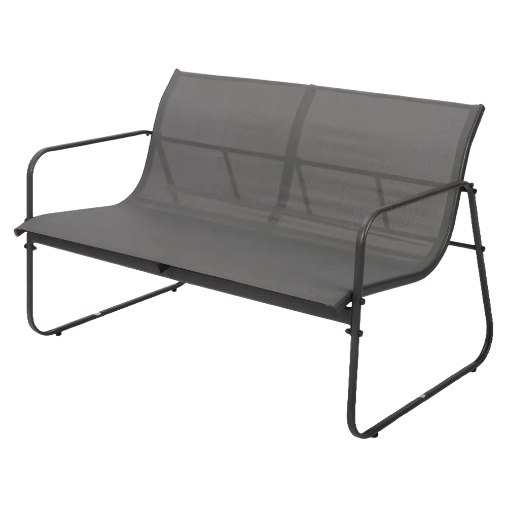 Набор садовой мебели для отдыха BEGINIA Lama Сталь Стол, диван, кресло 2 шт Черный STLM-2183634 - Вид №3