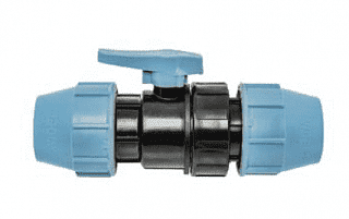 Кран шаровый 25x25 для труб ПНД UNIDELTA