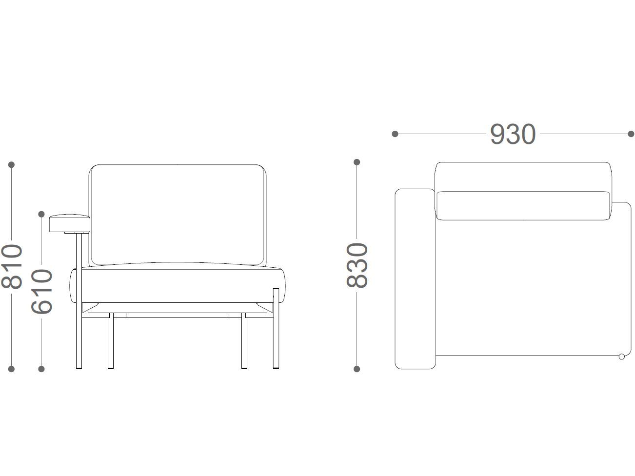 Кресло для контракта VAGHI Tilos ARCH-00058510 - Вид №5
