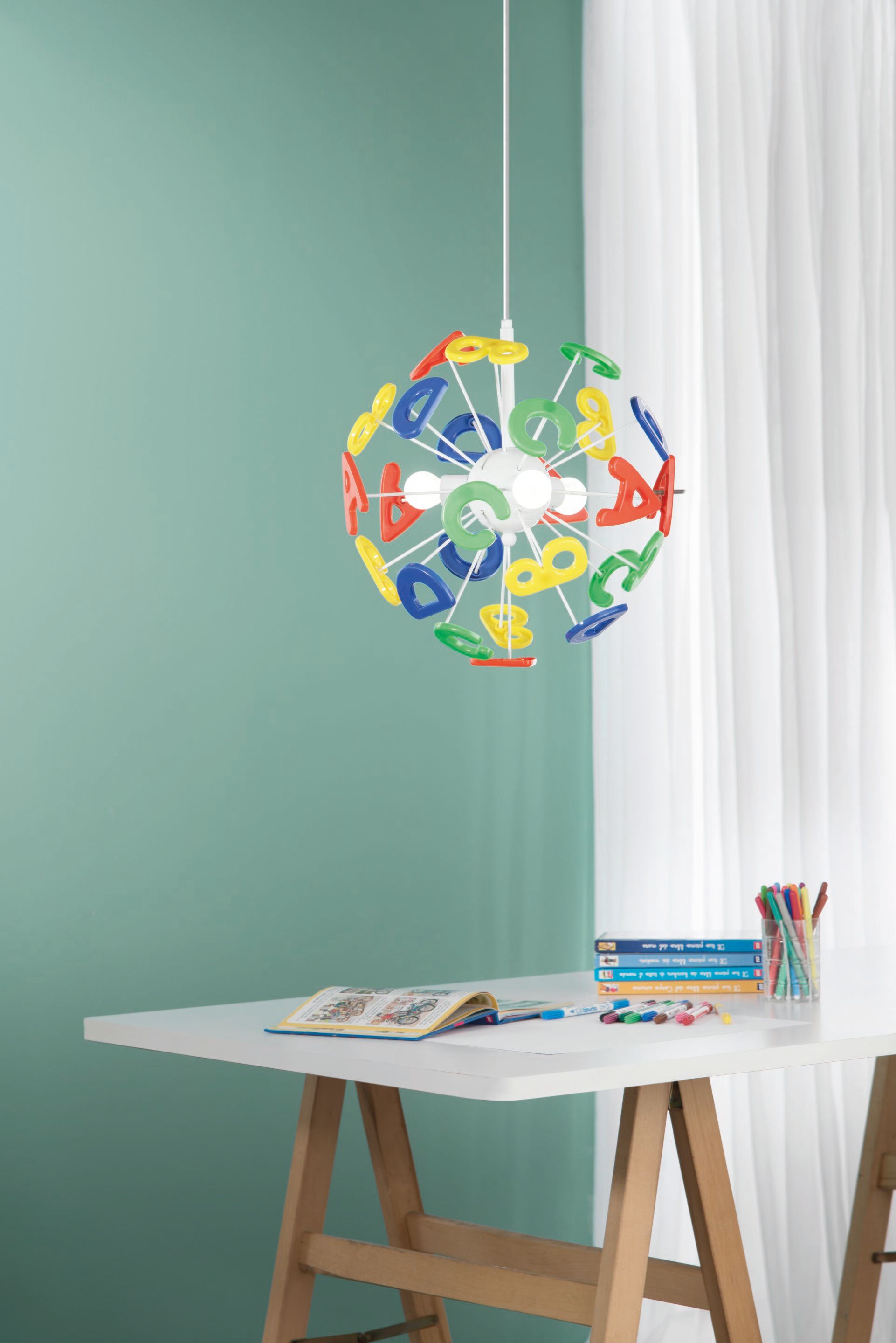 Пластиковый и металлический подвесной светильник для детей Fan Europe Lighting дизайн окружающего света ARCH-00152867 - Вид №1