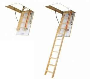 Fakro Раздвижная деревянная лестница Scala sezionale in legno