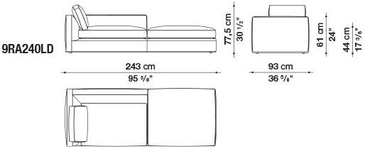 B&B Italia Модульный угловой диван из ткани Richard sun-id-1472345 - Вид №30