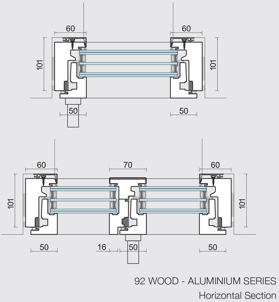 CARMINATI SERRAMENTI Распашное окно из дерева с двойным остеклением Skyline system sun-id-1428125 - Вид №14