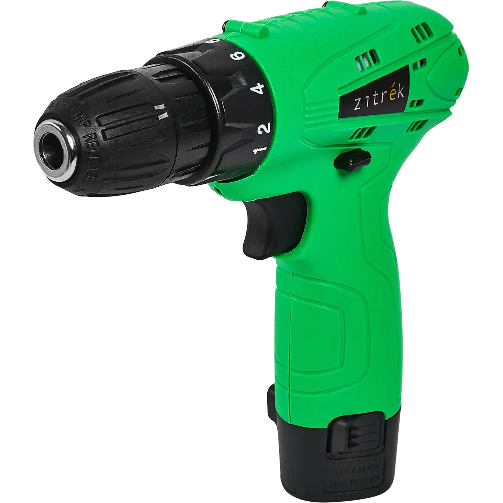 Дрель-шуруповерт аккумуляторная Zitrek Green 12, 12 В Li-ion 1.5 Ач 89363469 STLM-2161471 