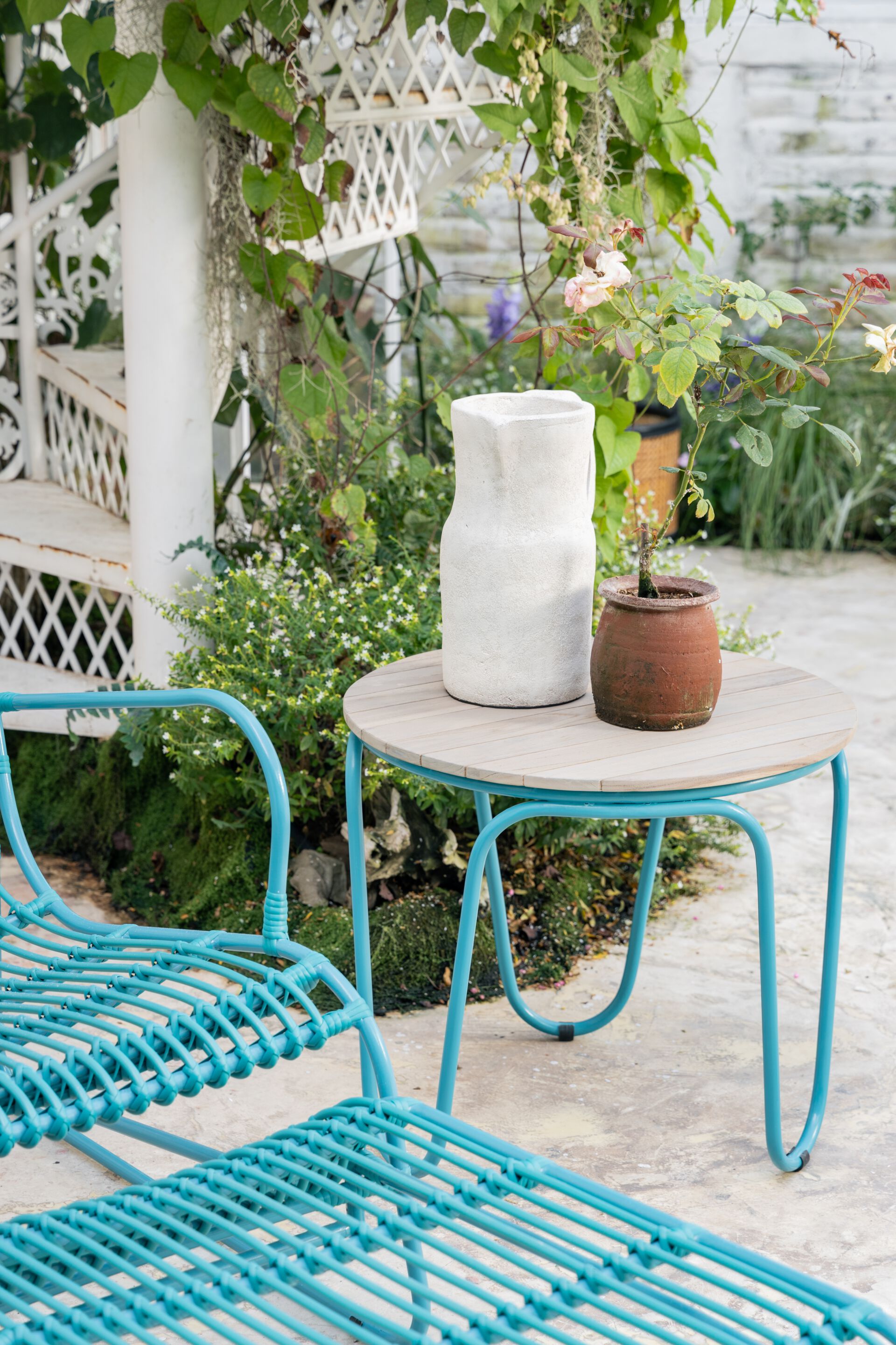 Круглый деревянный журнальный столик для сада cbdesign Lucie ARCH-00118817 - Вид №3