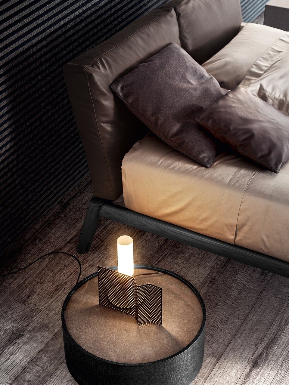 Кровать из массива дерева со встроенными тумбочками Pianca DIONISO ARCH-00089459 - Вид №16