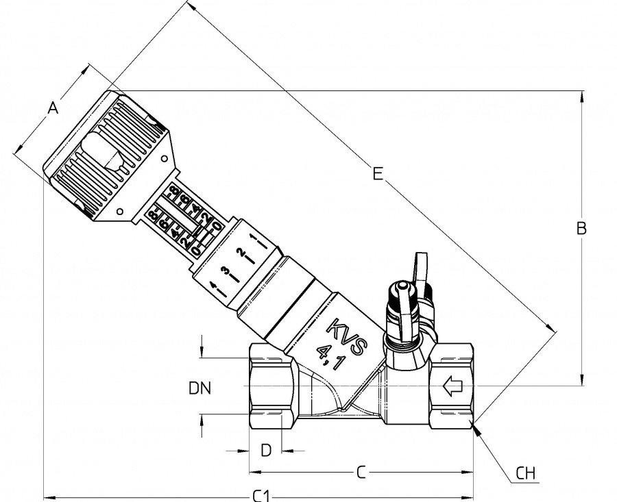 CIMBERIO CIM 747OT 112 Клапан балансировочный ручной CIM 747OT  - Вид №1