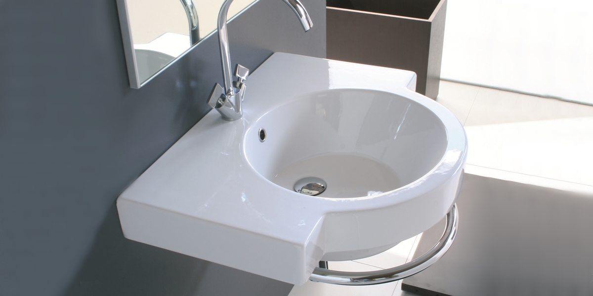 TL65 Подвесная раковина настенная овальная Olympia Ceramica  белая  - Вид №2