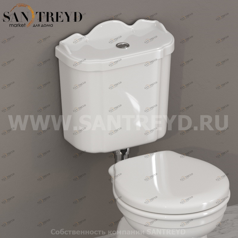 PA114BI Бачок для унитаза Белый Ceramica Globo PAESTUM Италия