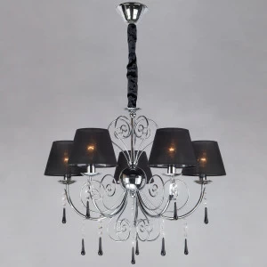 Подвесная люстра Bogates Marselle 281/5 Strotskis BOGATES ДИЗАЙНЕРСКИЕ, MARSELLE 187325 Черный