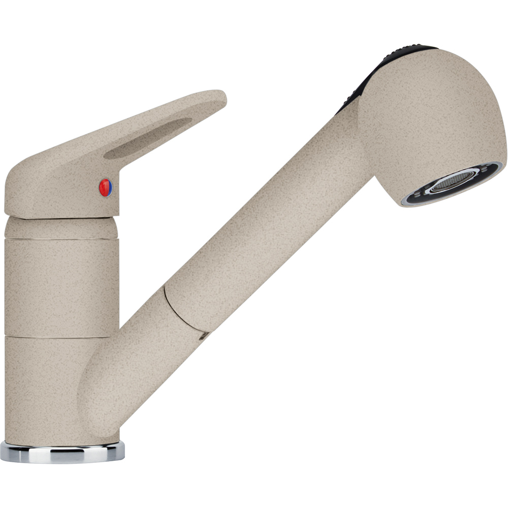 Смеситель кухонный  Franke Novara Plus Выдвижной душ Fragranite Сахара sun-id-1698999