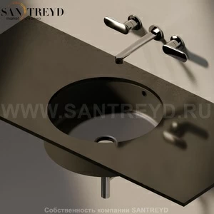 50577006 Накладная раковина под столешницу  круглая Ceramica Flaminia Twin