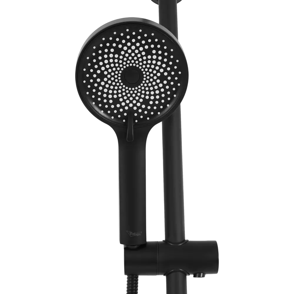 Душевая стойка Vidage Джур-Джур со смесителем 3 режима цвет чёрный STLM-2169140 - Вид №3