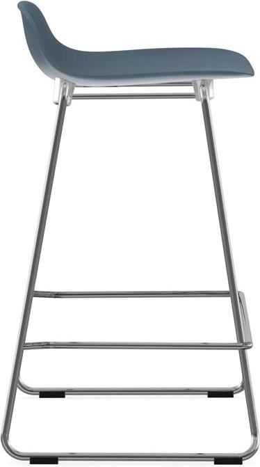 603233 Барный стул 65 см Stacking Chrome Blue Normann Copenhagen Form - Вид №2