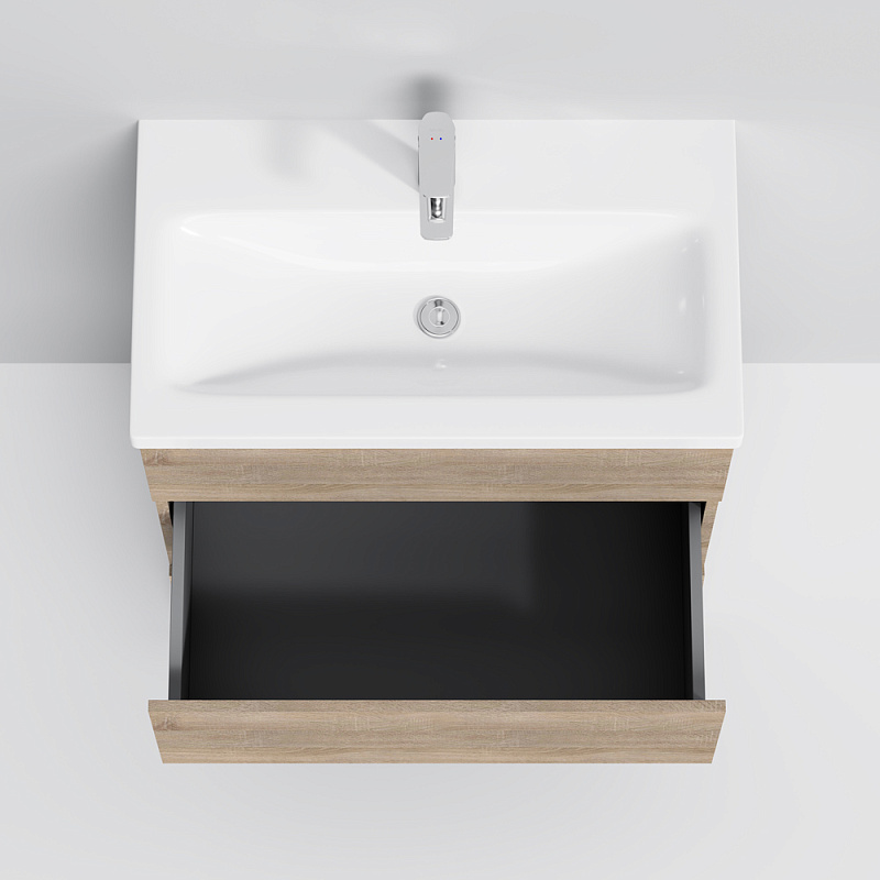 M91FSX0752OF База под раковину напольная 75 см 3 ящика светлый дуб AM.PM Gem S  - Вид №3