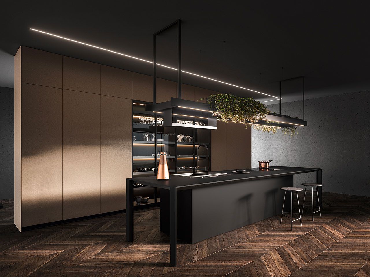 Встроенная кухня с островом Arrital Nautila ARCH-00025357 - Вид №3