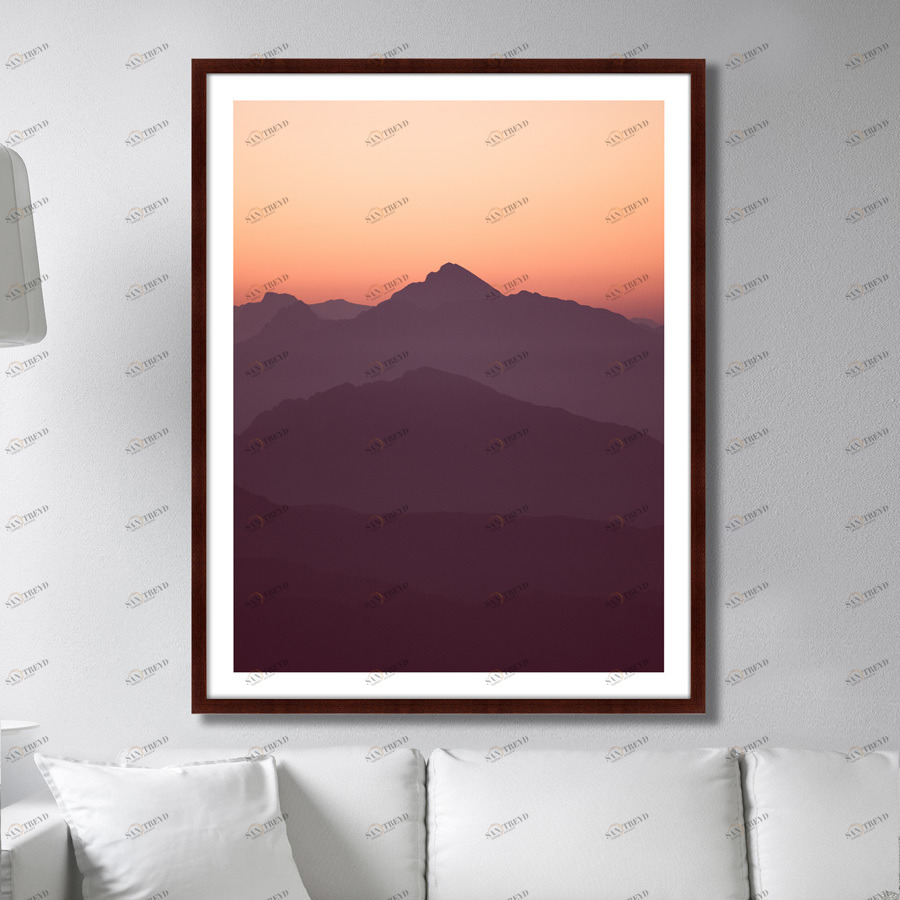 Фотокартина в деревянной раме 130х102 см Sunset view КАРТИНЫ В КВАРТИРУ  264751 Бежевый;белый;коричневый;разноцветный 