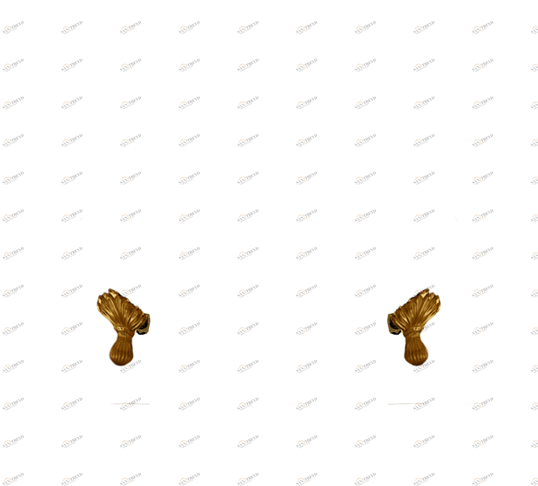 Gentry Home Bexley Cast iron bathtubs with feet Цветок темное золото GH100236 