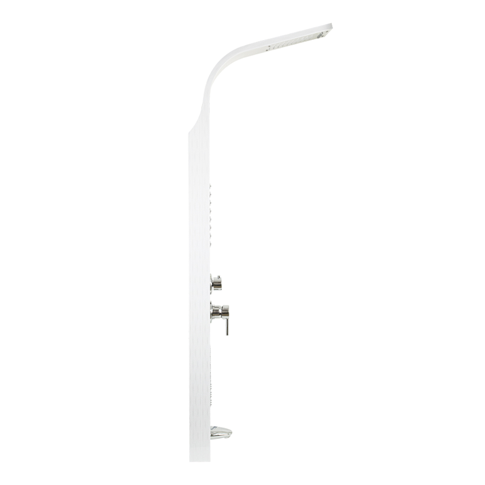 GFmark - Душевая панель - "тропический душ" с двумя лейками, БЕЛЫЙ - ПЛЁНКА, корпус из нержавеющей стали марки 304, код: 5515  - Вид №6