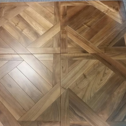 Модульный паркет Da Vinci Инженерный модульный паркет из ореха Кьяра Орех Европейский (Грецкий) Натур (Гладкая) 626х626 мм 2600600083 - Вид №7