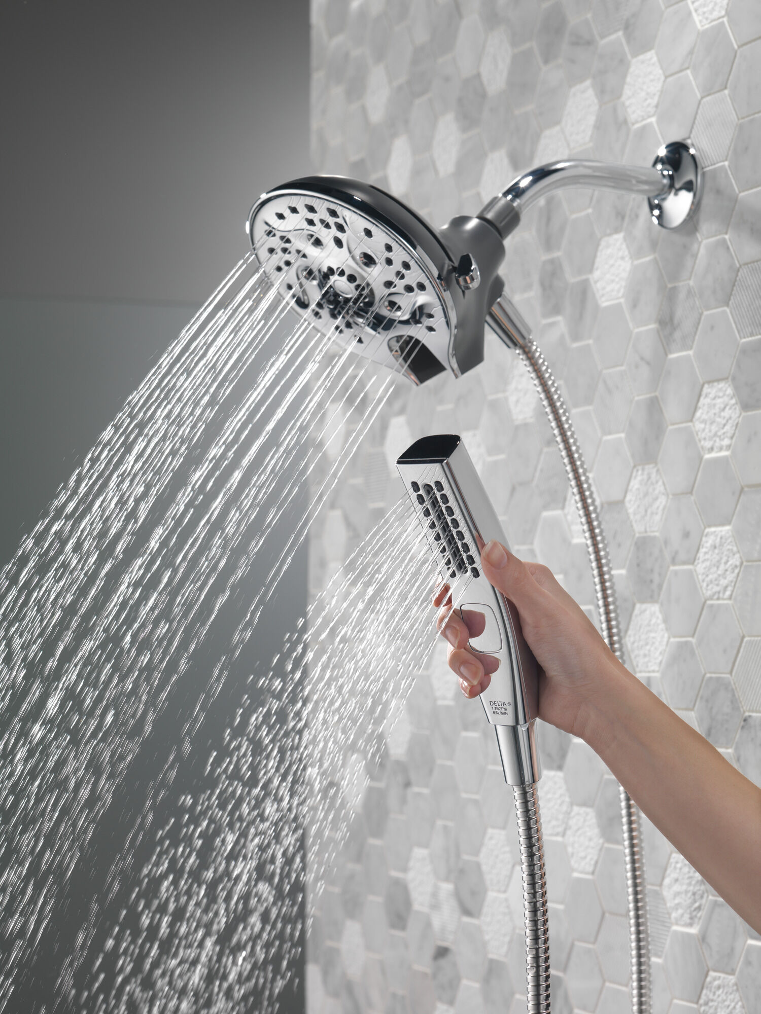 75510 Комбинированный H2O HSSH 1,75 галлона в минуту MagnaTite 5S Delta Faucet DELTA Хром - Вид №11