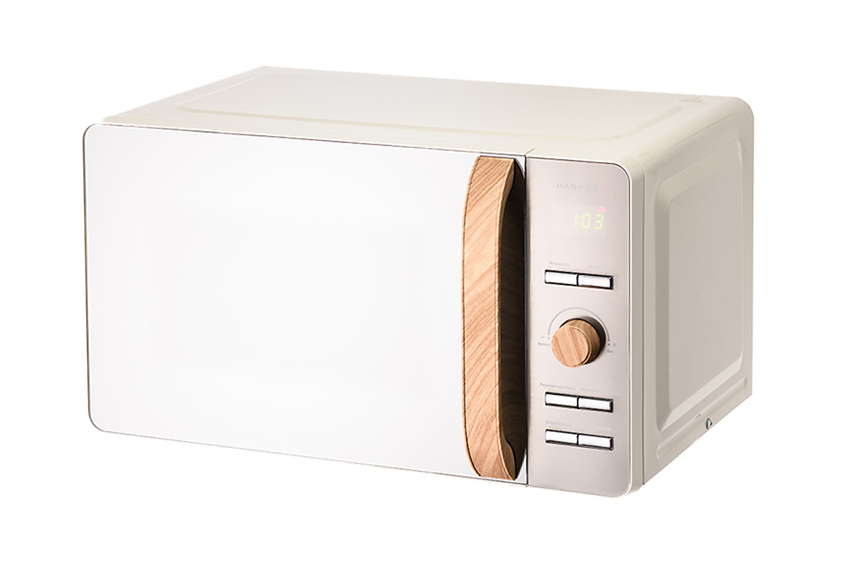 9936789 Микроволновая печь HARPER HMW-20ST03 бежевый, зеркальный STDN-0150668 - Вид №1