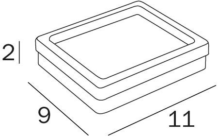 INDA® Мыльница стеклянная столешница New europe R49110 - Вид №1