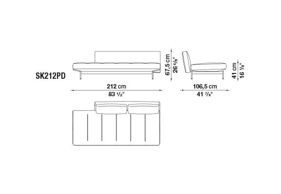 Секционный диван из ткани B&B Italia SAKé ARCH-00142615 - Вид №14
