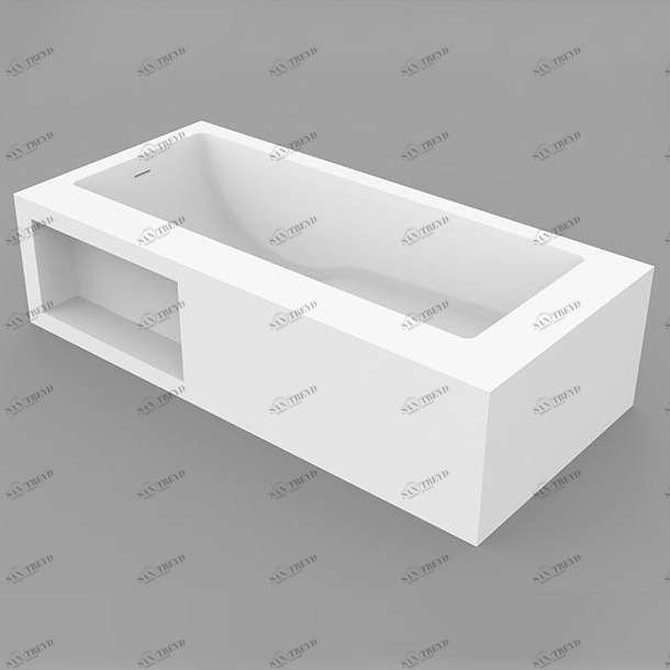 Dimasi Ванна прямоугольная отдельностоящая 2000x1000 Jade Library A белая JDLA01310200