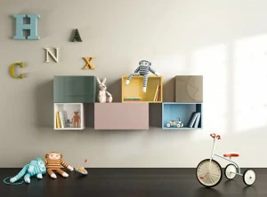 Lago Модульный деревянный книжный шкаф с ящиками 36e8