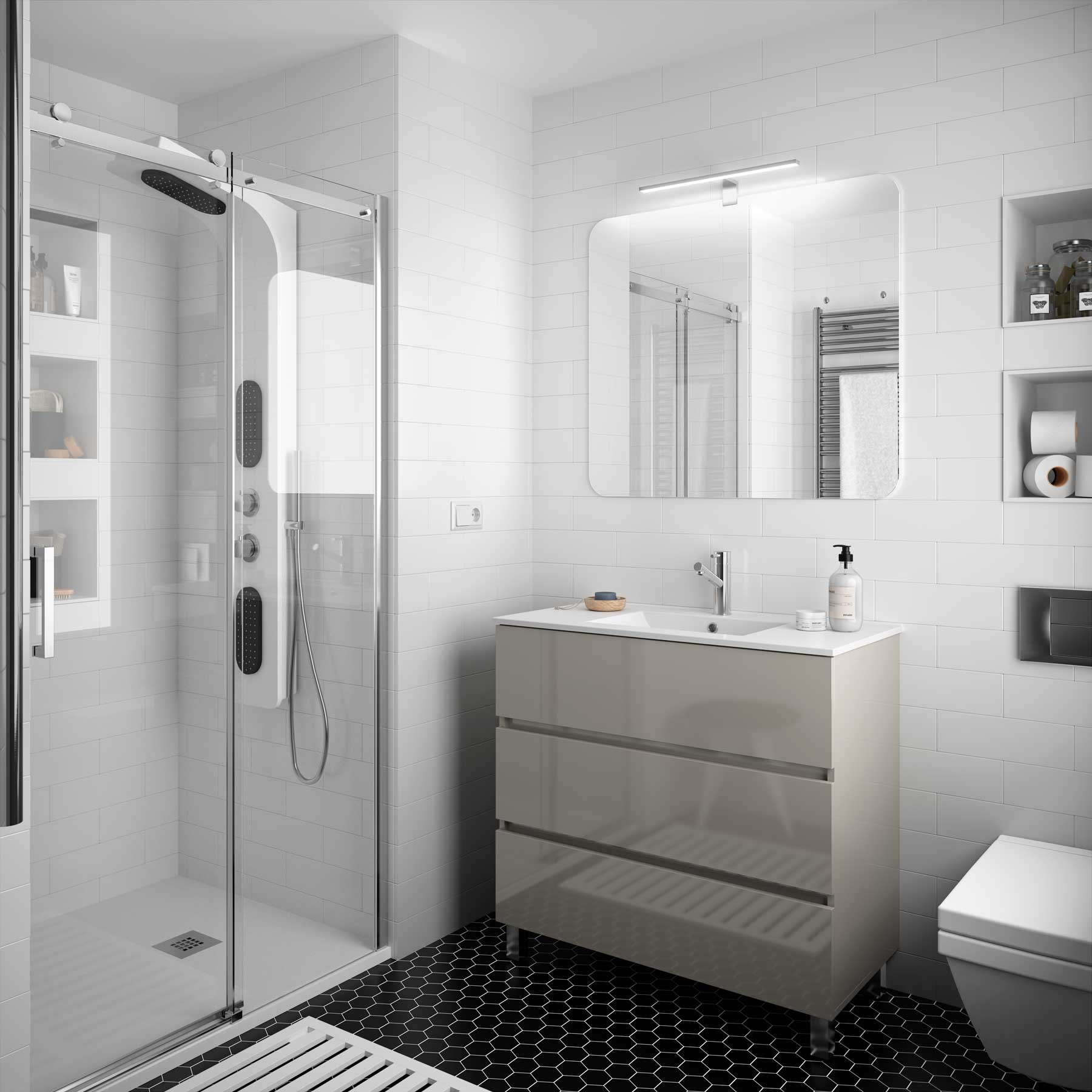 19358 SALGAR Раковина IBERIA 910 БЕЛЫЙ ФАРФОР 910 x 20 x460 мм  - Вид №3