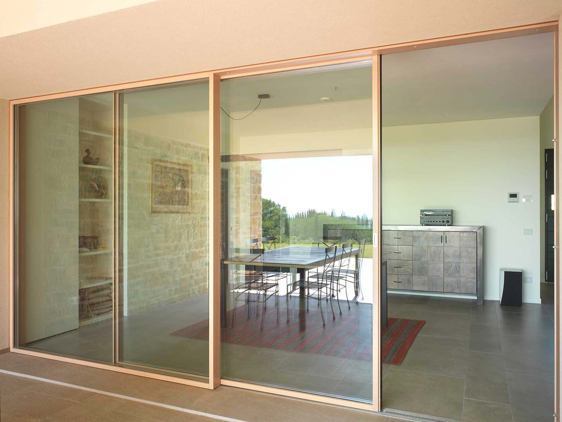 Раздвижные деревянные двери-окна с двойным остеклением Carminati Skyline System ARCH-00098426 - Вид №5