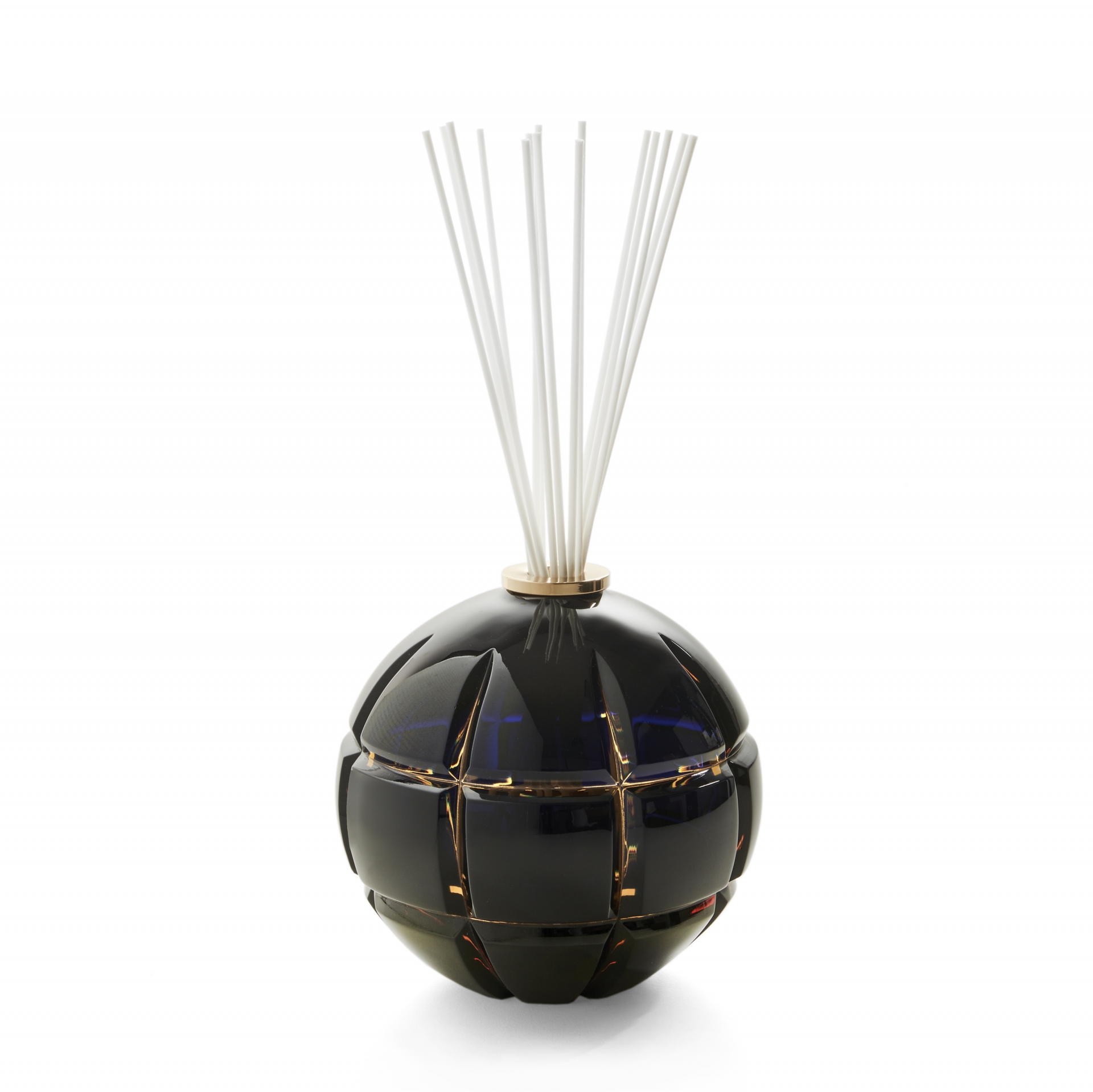 1848-PAAB 3SC Ароматический диффузор из хрусталя 24% Pbo Blue и Amber с гравировкой Palace D. 15 - H. 15 / 1.000 мл Fragranza / Eleganza (Work in Progress) Treesseci 3SC 