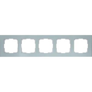 Рамка для розеток и выключателей Werkel Favorit 5 постов цвет прозрачный
