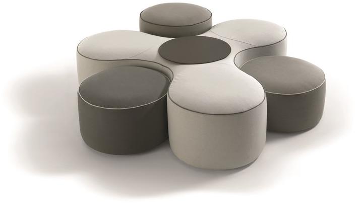 Frigerio Salotti Пуф из мягкой ткани sun-id-1407538 - Вид №1