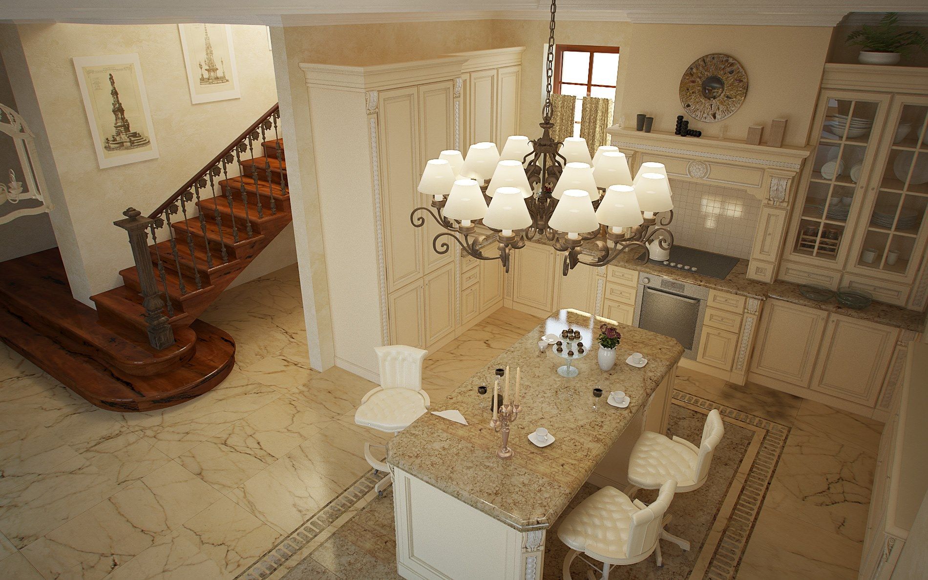 Кухня с островом Martini Interiors ARCH-00080006 - Вид №2