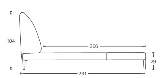Кожаная двуспальная мягкая кровать CAMPO DE' FIORI COZ161 ARCH-00080320 - Вид №7