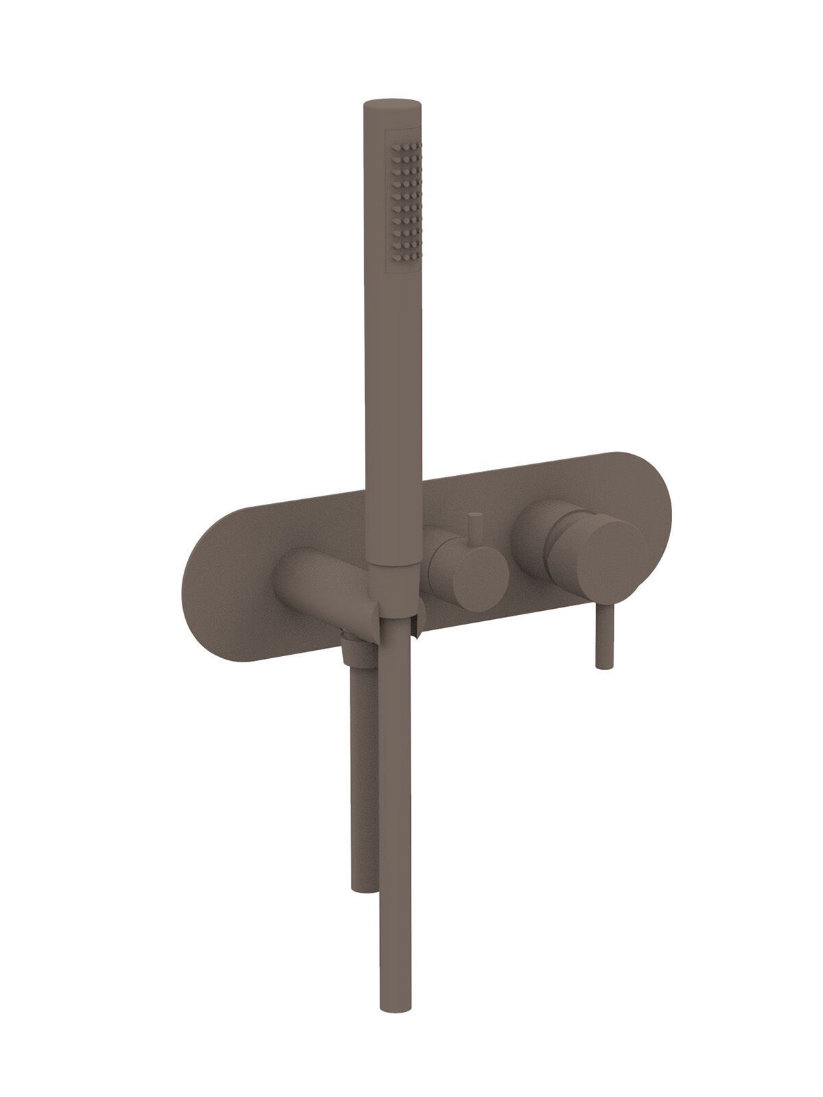 3 отверстия утопленный однорычажный смеситель для душа Rubinetterie Frattini Pepe XL ARCH-00143936 - Вид №6