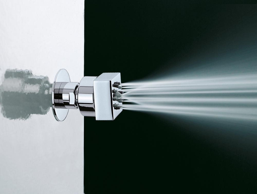 I00136 Потолочный & настенный душ Cubic Gom 34 x 34 mm - Box BOSSINI  - Вид №1