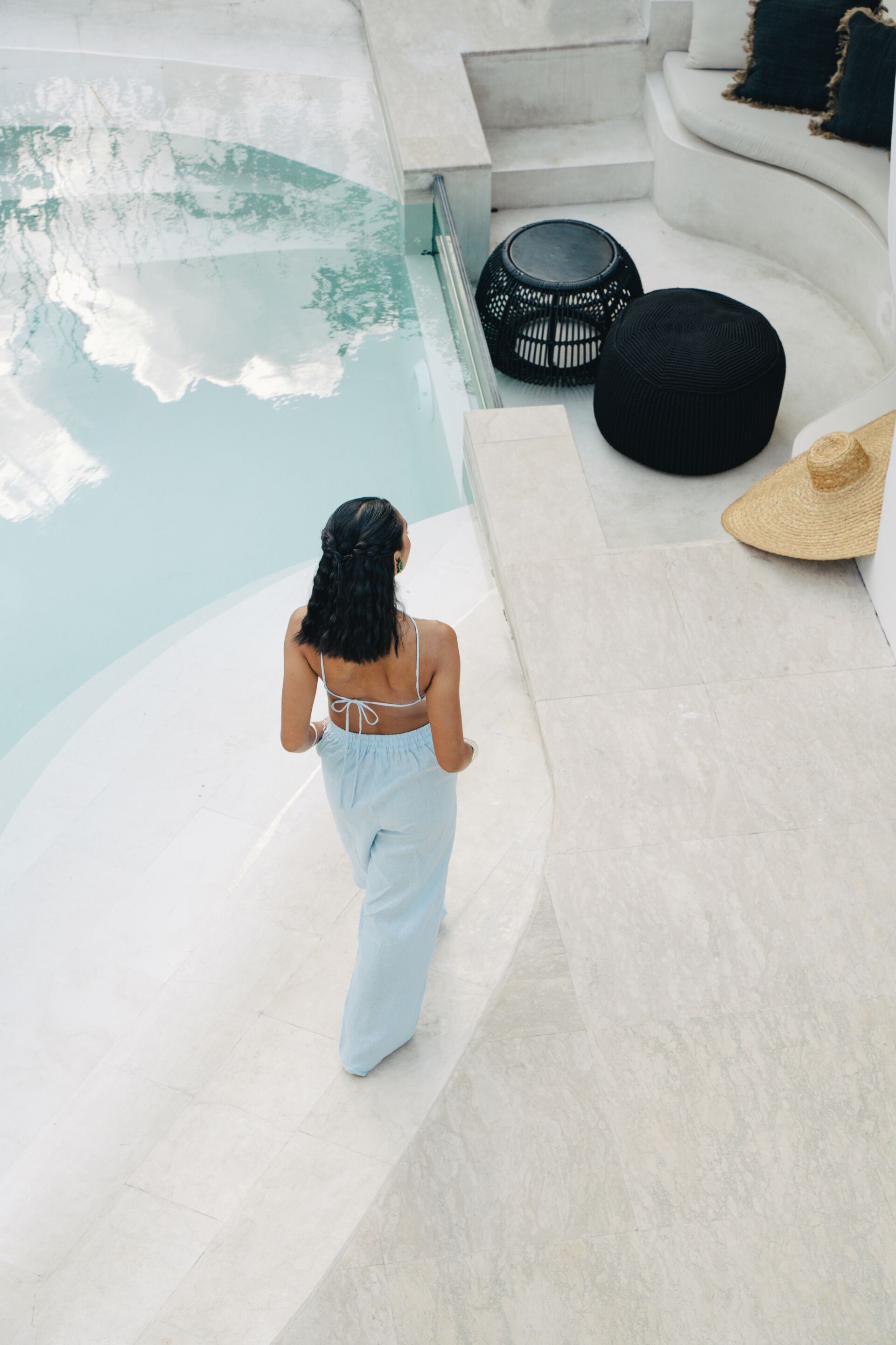 Круглый журнальный столик из синтетического волокна с закаленным стеклом cbdesign Bizarre ARCH-00115101 - Вид №3